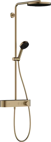 PULSIFY Showerpipe душевая система 260 с термостатом, цвет шлифованная бронза