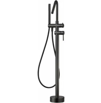 IMEX CORCEGA PVD BLACK GUN METAL Підлоговий змішувач для ванни, PVD графіт
