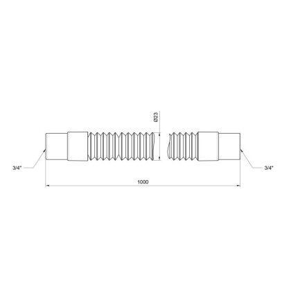 Шланг злив SD Plus для стиральної машини 100 см SD096W100 — Photo 1