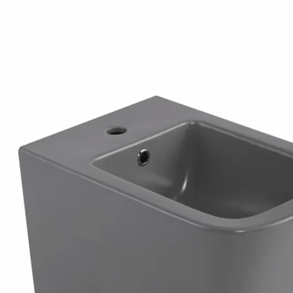 Біде підвісне Qtap Tern 520x350x330 мм, Stone grey QT17551303GSG — Photo 4