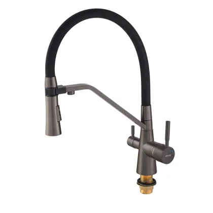 Змішувач для кухні Mixxus Premium Magnet 021 GRAPHITE REFL.BLACK (MI6975) — Photo 6