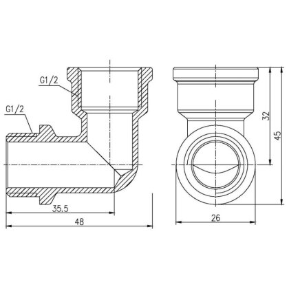 Кутик SD Forte 1/2&quot; ВЗ SF37215 — Photo 1