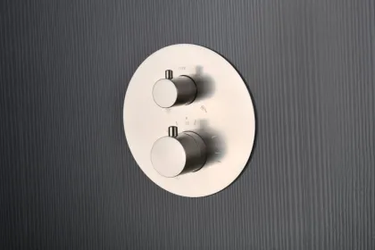 IMEX MONZA BRUSHED NICKEL Набір для душу термостатичний, матовий нікель — Photo 2