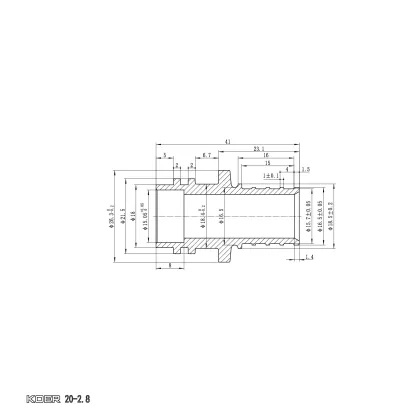 Трубка Г-подібна для приєднання радіатора Koer KA.D20-250 - 20(2.8mm) x 15-250mm (KR4903) — Photo 3