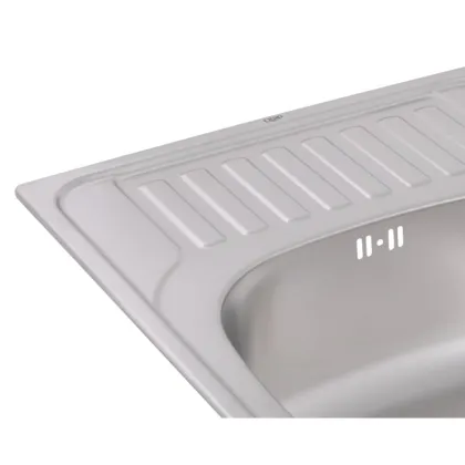Кухонне миття Qtap 6550 0,8 мм Micro Decor (QT6550MICDEC08) — Photo 5