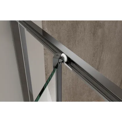 Душова кабіна без піддону Koer SR SC09-90x90x200-L-TR-07 прозоре скло Easy Clean 6мм Графіт (KR5685) — Photo 1