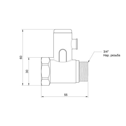 Підривний клапан Icma 3/4&quot; №GS08 — Photo 1