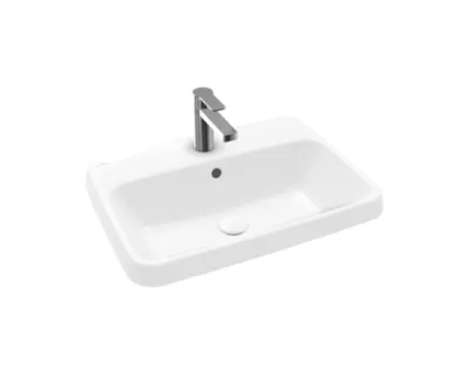 ARCHITECTURA умивальник , що вбудовується 60*45см, з переливом, з отвор.колір White Alpin CeramicPlus