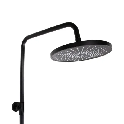 Душова система для душу Qtap Jay на два споживача QTJAY110BLM45550 Black Matt — Photo 6