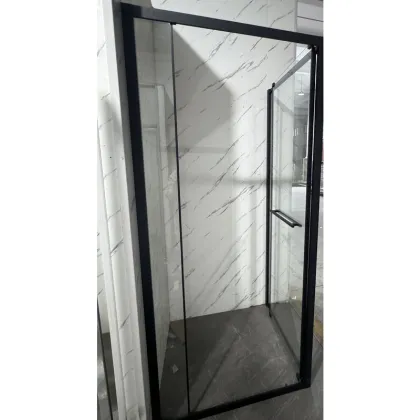 Душова кабіна без піддону Mixxus Premium Quadro SC01-90x90x195-TR Black прозоре скло 6мм (MI8292) — Photo 2