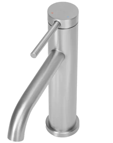 Змішувач для раковини (умивальника) REA CLIF NICKEL BRUSHED нікель низький — Photo 1