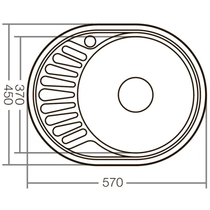 Мийка кухонна Zerix Z5745-08-180E (Satin) (ZX1592) — Photo 1