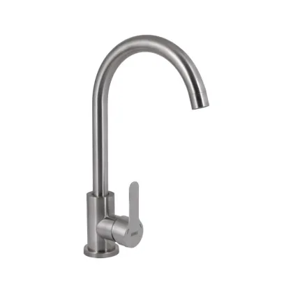 Змішувач для кухні U-образний Brinex Pure 015F U-образний Nickel BRIPUR015FNKL