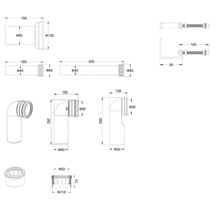 Комплект Mixxus Premium ELLIPSE-SET-2102 (в 2 ящ) Унітаз система змиву TORNADO 3.0+ Інсталяція з панеллю змиву Chrome (MP6690) — Photo 15