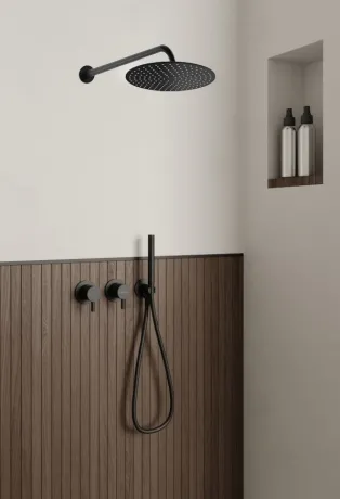 Душева система KOHLMAN AXEL 25 BLACK + BOX прихованого монтажу — Photo 2