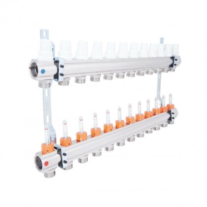 Колектор Icma 1&quot; 12 виходів, з витратомірами №K013