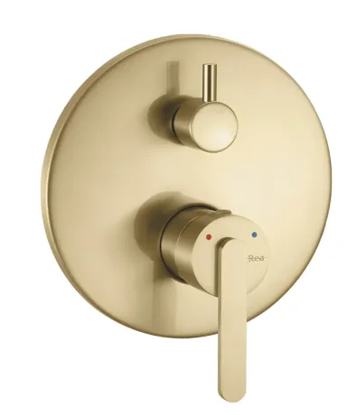 Душова система REA ONTARIO BRUSHED GOLD + BOX прихованого монтажу — Photo 1