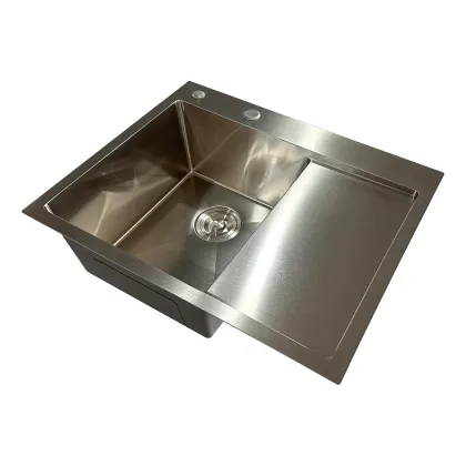 Мийка з нержавіючої сталі Mixxus MH6350L Nano-Silver (3.0/0.8) колір нержавійка (MI7044) — Photo 2