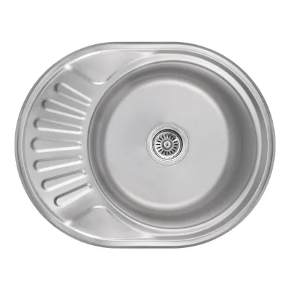 Кухонне миття Lidz 5745 0,8 мм Satin (LIDZ5745SAT08)