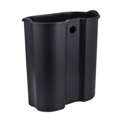Відро для сміття з плавним закриттям овальне Mixxus Premium Topper-TC0205 SS Color 5л колір нержавійка (MI7059) — Photo 7