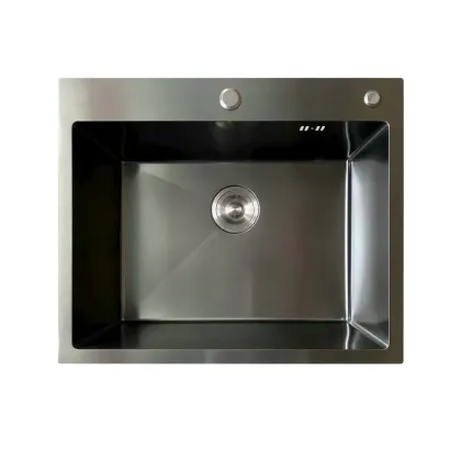 Мийка Mixxus MH5843 Micro Decor Graphite (3.0/0.8) з нерж. сталі (колір графіт) (MI8217)