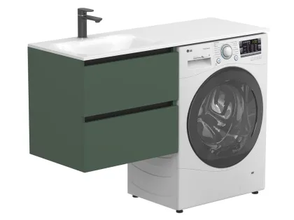 Тумба підвісна LUMO Ліс зелений для умивальника JESSEL 1200 L Miraggio