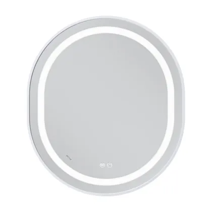 Дзеркало Mixxus Premium ELLIPSE MV05-80x70-Reverse WHITE з Led Touch, Anti-fog, димером (3-6,5kK) (MP6645) — Photo 6
