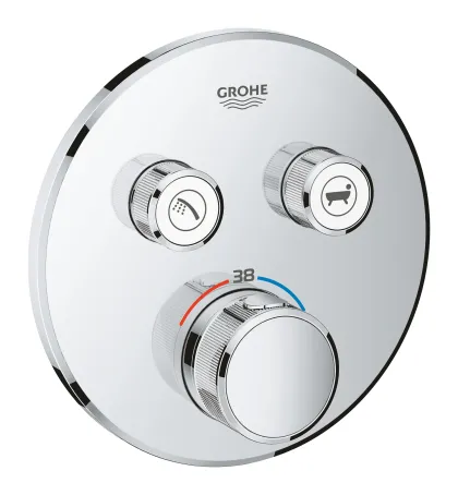 Термостат прихованого монтажу на 2 споживача Grohe Grohtherm SmartControl (29119000) — Photo 2