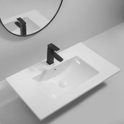 Раковина меблева Mixxus Premium CUBIC-1503 810х460х170mm з отвором під змішувач та переливом (MP6497) — Photo 3