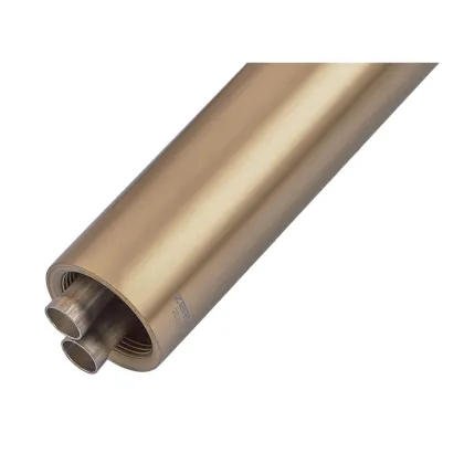 Змішувач для умивальника ZERIX REX-001-B BRUSHED GOLD з нерж. сталі (Колір матове золото) (ZX6116) — Photo 1