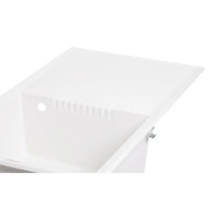 Кухонна мийка Lidz 860х500/240 WHI-01 (LIDZWHI01860500240) — Photo 4
