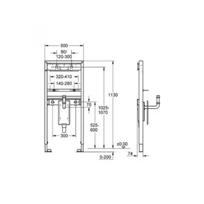 Інсталяція для раковини із вбудованим сифоном Grohe Rapid SL (38625001) — Photo 1