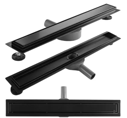 Трап для душу REA NEOX 60 PRO BLACK 2в1 чорний