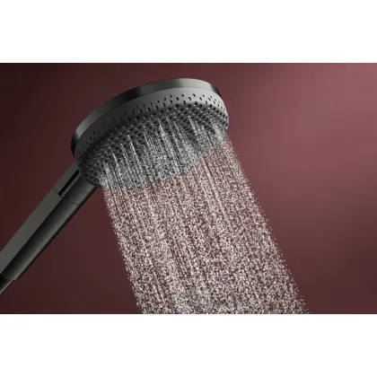 RAINDANCE ALIVE SELECT S ручний душ (3 типа струи RainAir, PowderRain, Massage), шліфованний чорний хром — Photo 4