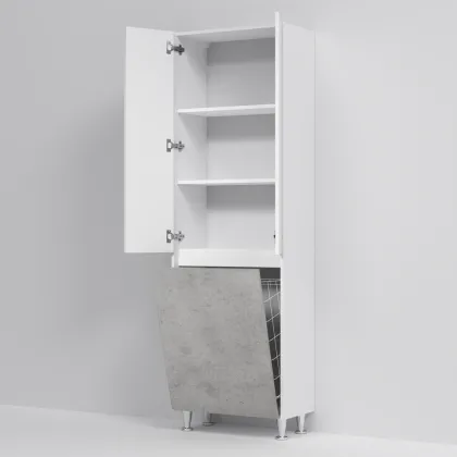 Шафа-пенал на підлогу з кошиком, 60см AM.PM M91CRX0601BF38 GEM S — Photo 4