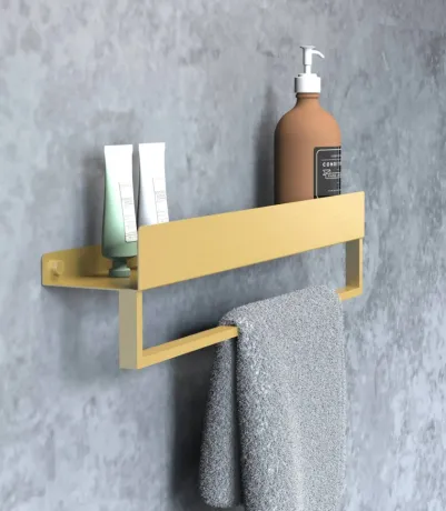 Полиця для ванни REA SF01 45 BRUSHED GOLD — Photo 1