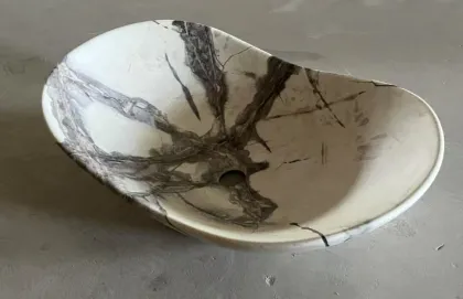 Раковина накладна MIXXUS PREMIUM WAVE-0106 MARBLE 620х360х160mm (MP6560) — Photo 1