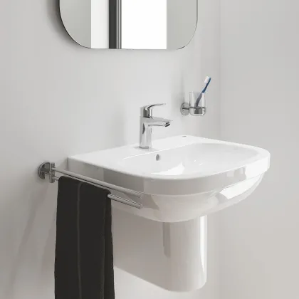 Одноважільний змішувач для раковини S-Size Grohe Eurosmart New з натискним донним клапаном (23922003) — Photo 3