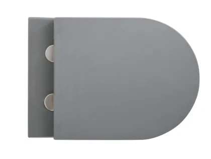 Унітаз підвісний Mixxus Premium TOPPER-0303-R GRAY 495x370x350mm система змиву RIMLESS (MP6657) — Photo 2