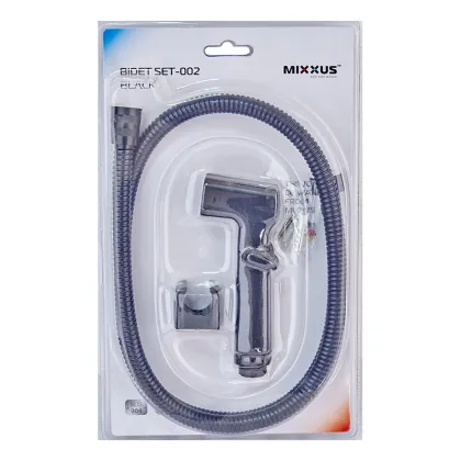 Набір для гігієнічного душу Mixxus Bidet SET-002 Black (шланг 1,2м) (LE2776) — Photo 1