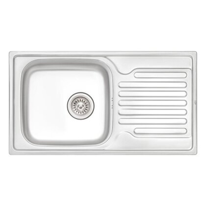 Кухонне миття Qtap 7843 0,8 мм Satin (QT7843SAT08)