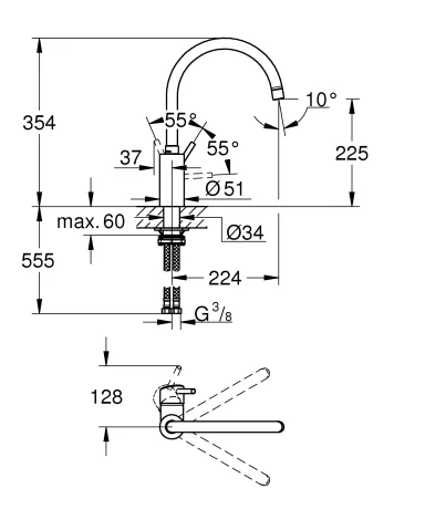 Змішувач для кухні Grohe Concetto new (32661DC3) — Photo 1