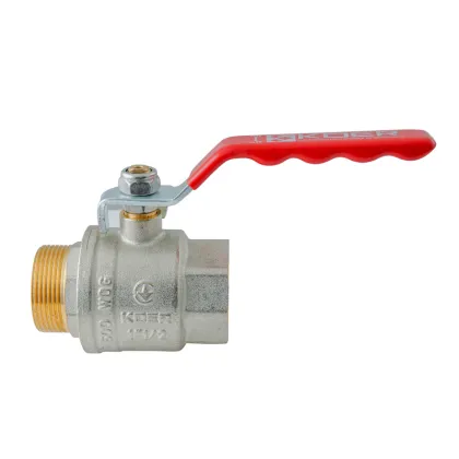 Кран кульовий ГШВ Koer Extreme KE.215-40 - 1 1/2" FM ручка "важіль" червона (KR5754) — Photo 1