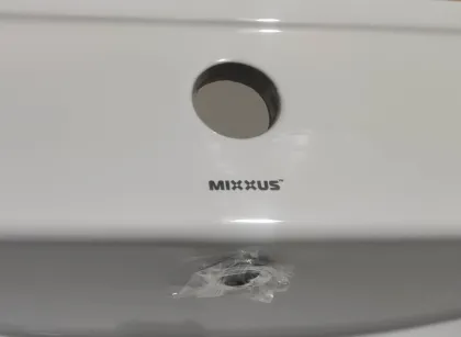 Раковина меблева Mixxus Premium CUBIC-1501 610х460х170mm з отвором під змішувач та переливом (MP6495) — Photo 4