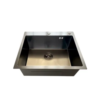 Мийка Mixxus MH6050 Micro Decor Graphite (3.0/0.8) з нерж. сталі (колір графіт) (MI8221) — Photo 2