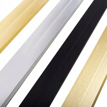 Шторка для ванни REA FABIAN 100 BRUSHED GOLD розсувна — Photo 6