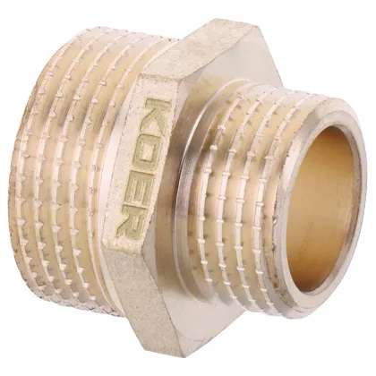 Ніпель редукційний 1/2 "х3 / 4" Koer KF.N0608.WN без нікелю (KR2995) — Photo 1