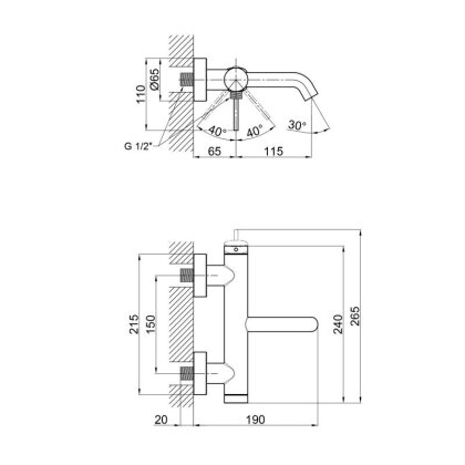 Змішувач для ванни Qtap Robin QTROB3060102C Chrome — Photo 1