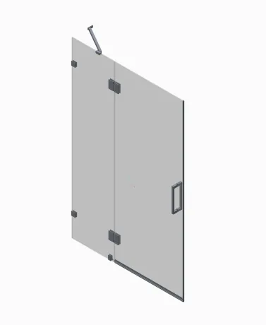 Двері в нішу Koer SR SD04-100x200-TR-01 прозоре скло Easy Clean 10мм, хром (KR5386) — Photo 9
