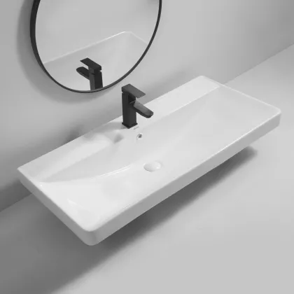 Раковина меблева MIXXUS PREMIUM STYLE-1504 1000х480х190mm з отвором під змішувач та переливом (MP6501) — Photo 4